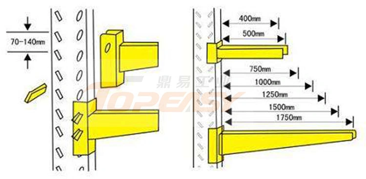 OEM ODM Heavy Duty Arm Racking DIY Storage Cantilever Rack