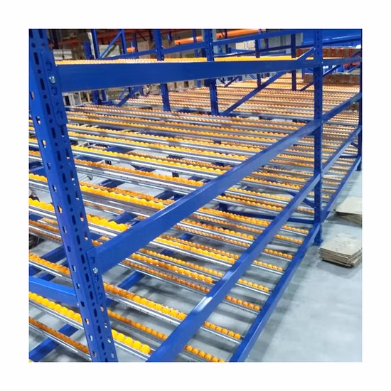 Выдвижная картонная стойка для динамического хранения